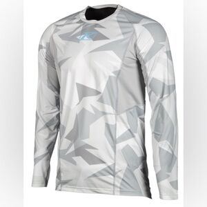 KLIM Aggressor Cool 1.0 Base Layer Camo Grey Riding Shirt-Size X-Large
